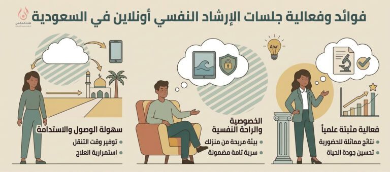 العلاج النفسي أونلاين في السعودية وأهمية الاستشارات النفسية