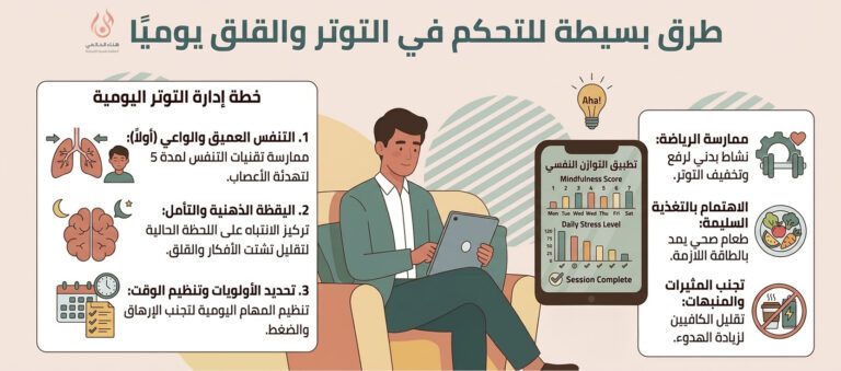 التحكم في القلق والتوتر