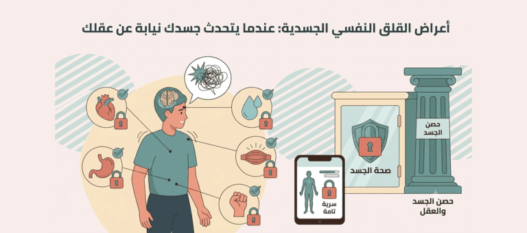 أعراض القلق النفسي الجسدية_ عندما يتحدث جسدك نيابة عن عقلك