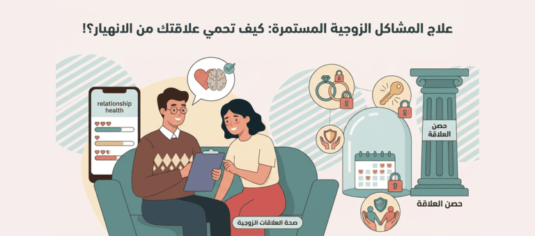 علاج المشاكل الزوجية المستمرة_ كيف تحمي علاقتك من الانهيار؟